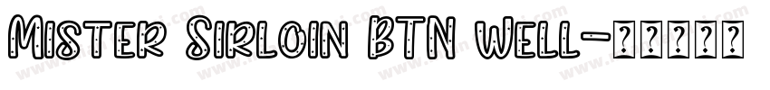 Mister Sirloin BTN Well字体转换